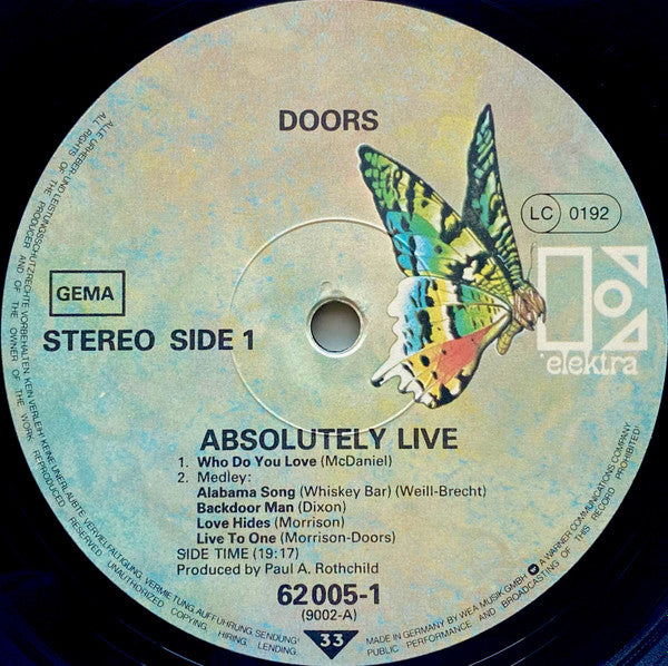 The Doors ~ Absolutely Live (Vinyl) - Djungel & Jazz
