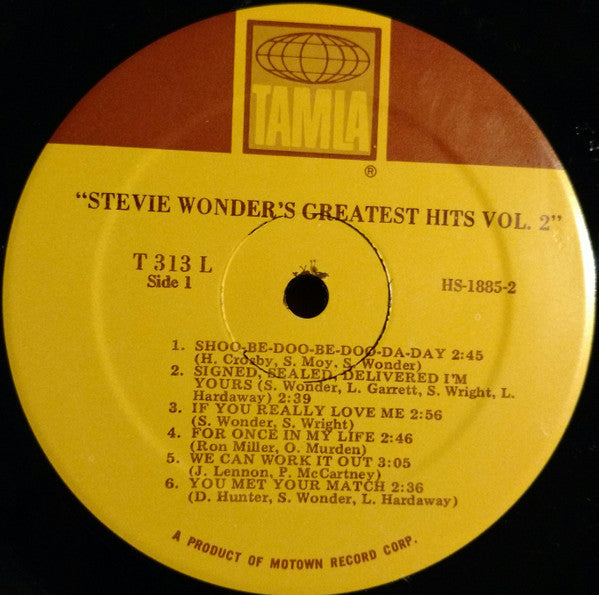 Stevie Wonder ~ Stevie Wonder's Greatest Hits Vol. 2 (Vinyl) - Djungel & Jazz