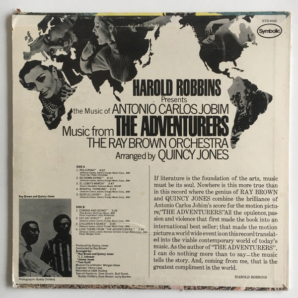 Antonio Carlos Jobim, The Ray Brown Orchestra Arranged By Quincy Jones ~ Music From "The Adventurers" (Vinyl) - Djungel & Jazz