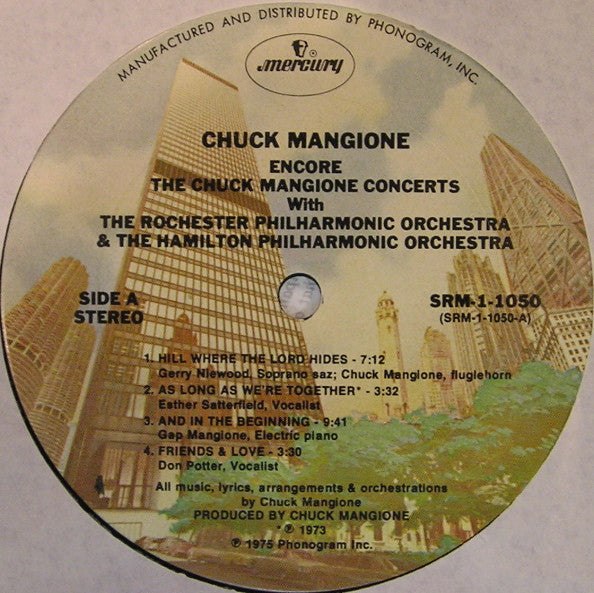 Chuck Mangione ~ Encore - The Chuck Mangione Concerts (Vinyl) - Djungel & Jazz