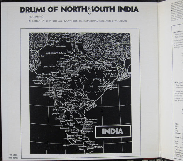 Various : Drums Of North & South India (LP, Comp, Gat)