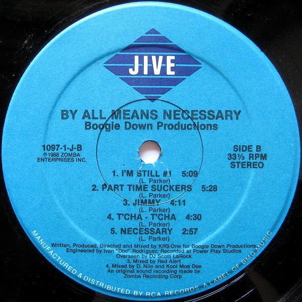 Boogie Down Productions ~ By All Means Necessary (Vinyl) - Djungel & Jazz