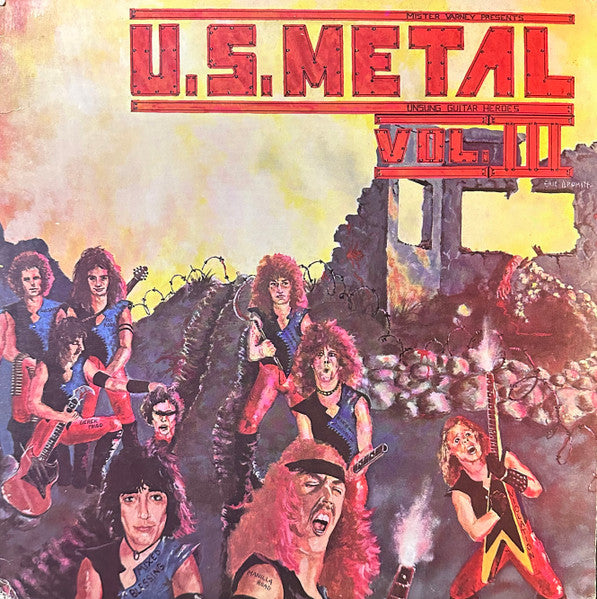Various : (Mister Varney Presents) U.S. Metal (Unsung Guitar Heroes) Vol. III (LP, Comp, RP, Bla)