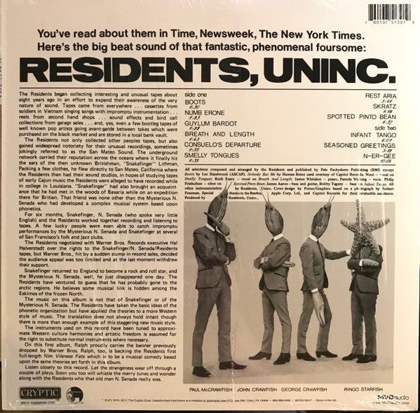 The Residents ~ Meet The Residents (Vinyl) - Djungel & Jazz