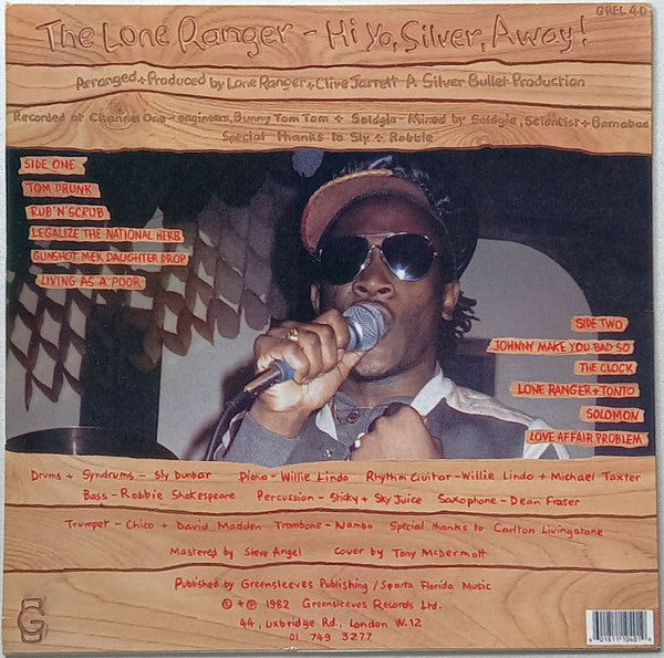 Lone Ranger : Hi-Yo, Silver, Away! (LP, Album, RE)