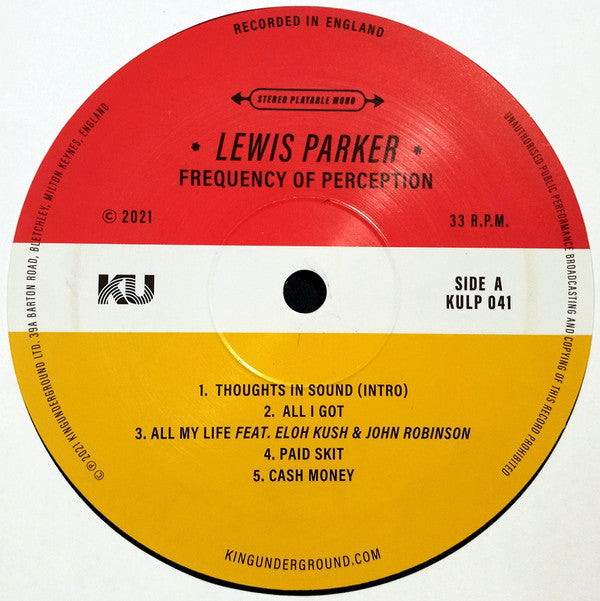 Lewis Parker ~ Frequency Of Perception (Vinyl) - Djungel & Jazz