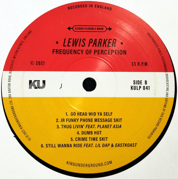 Lewis Parker ~ Frequency Of Perception (Vinyl) - Djungel & Jazz