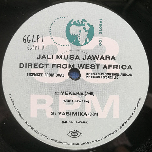 Jali Musa Jawara ~ Direct From West Africa (Vinyl) - Djungel & Jazz