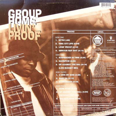 Group Home : Livin' Proof (2xLP, Album)