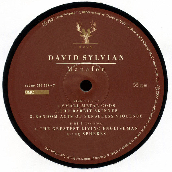 David Sylvian : Manafon (2xLP, Album, RE, 180)