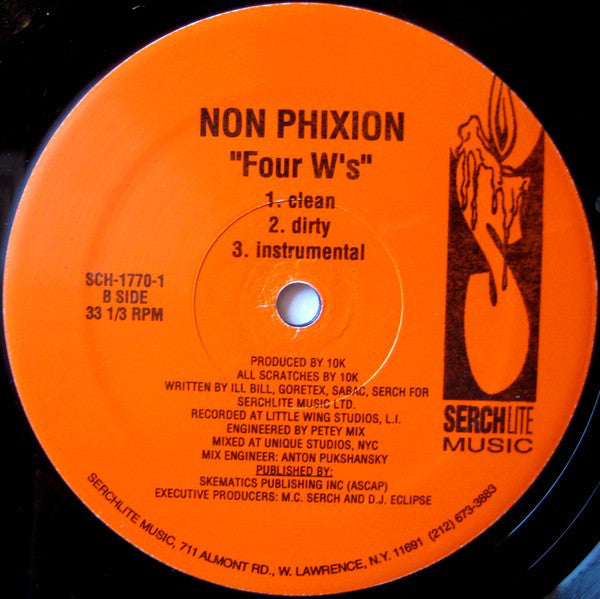 Non Phixion ~ 5 Boros / Four W's (Vinyl) - Djungel & Jazz