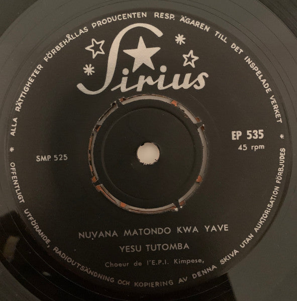 Chœur De L'E.P.I. Kimpese ~ Nuvana Matondo Kwa Yave (Vinyl) - Djungel & Jazz