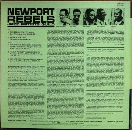 Charles Mingus, Max Roach, Eric Dolphy, Roy Eldridge, Jo Jones ~ Newport Rebels (Vinyl) - Djungel & Jazz