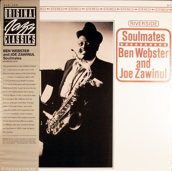 Ben Webster And Joe Zawinul : Soulmates (LP, Album, RE)