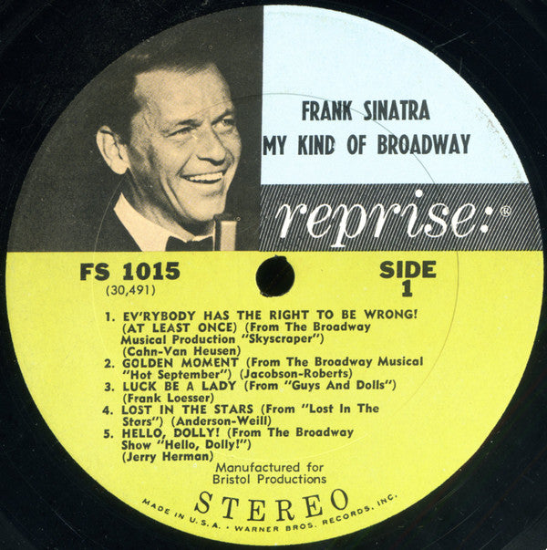 Frank Sinatra ~ My Kind Of Broadway (Vinyl) - Djungel & Jazz