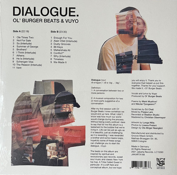 Ol' Burger Beats* & Vuyo (3) : Dialogue. (LP, Album, RP)