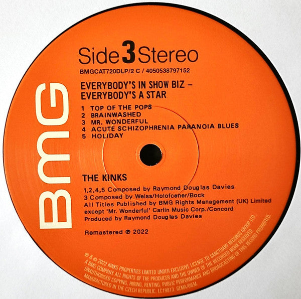 The Kinks ~ Everybody's In Showbiz - Everybody's A Star (Vinyl) - Djungel & Jazz