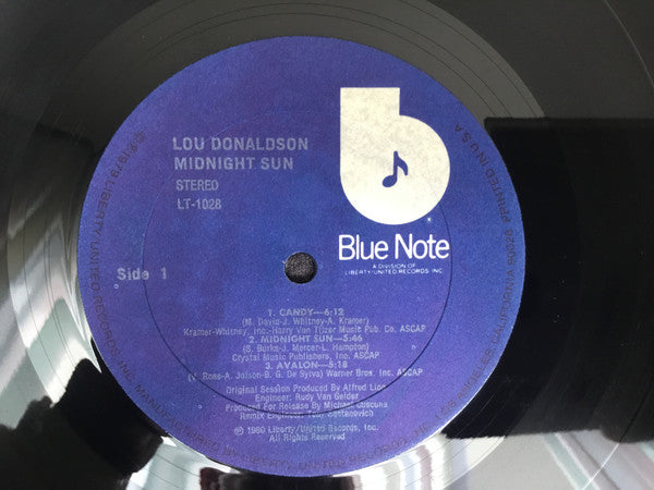 Lou Donaldson : Midnight Sun (LP, Album)