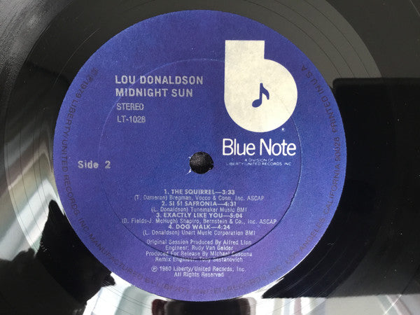 Lou Donaldson : Midnight Sun (LP, Album)