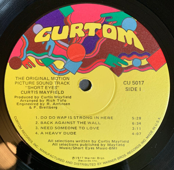 Curtis Mayfield : Short Eyes - The Original Picture Soundtrack (LP, Album, Win)