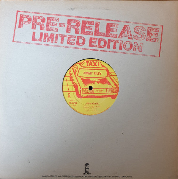 Jimmy Riley : My Woman's Love / I Try Again (12", Single, Ltd)