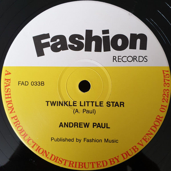 Andrew Paul : Who's Gonna Make The Dance Ram / Twinkle Little Star (12")