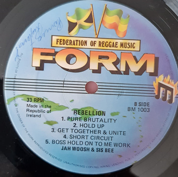 Jah Woosh & Sis Bee : Rebellion (LP, Album)