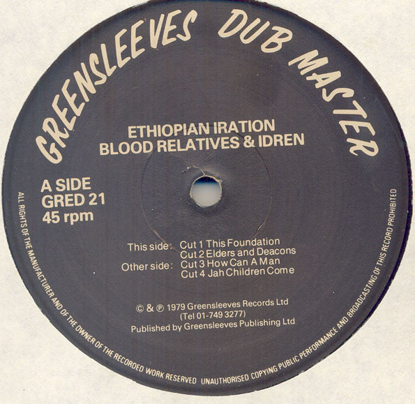 Blood Relatives & Idren* : Ethiopian Iration (12")