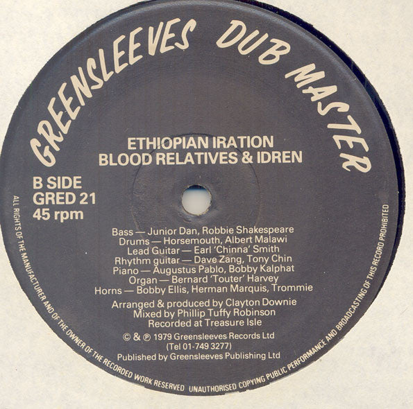 Blood Relatives & Idren ~ Ethiopian Iration (Vinyl) - Djungel & Jazz