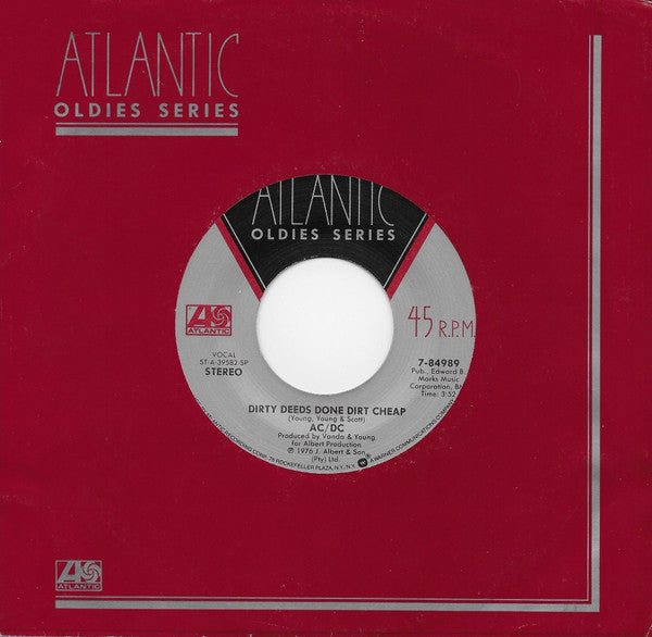 AC/DC : Highway To Hell / Dirty Deeds Done Dirt Cheap (7", Single)