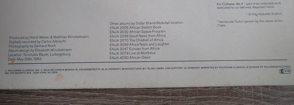 Dollar Brand ~ Zimbabwe (Vinyl) - Djungel & Jazz