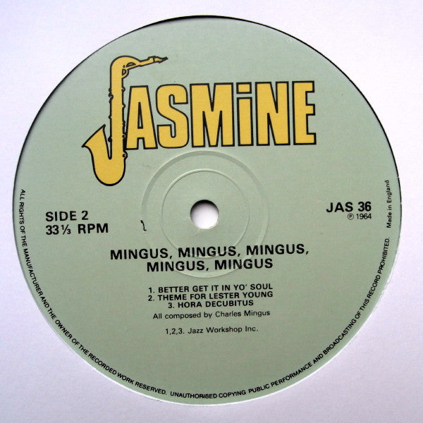 Charles Mingus : Mingus Mingus Mingus Mingus Mingus (LP, Album, RE)