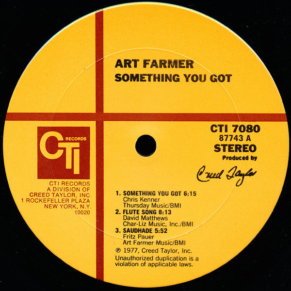 Art Farmer With Yusef Lateef & David Matthews Orchestra ~ Something You Got (Vinyl) - Djungel & Jazz