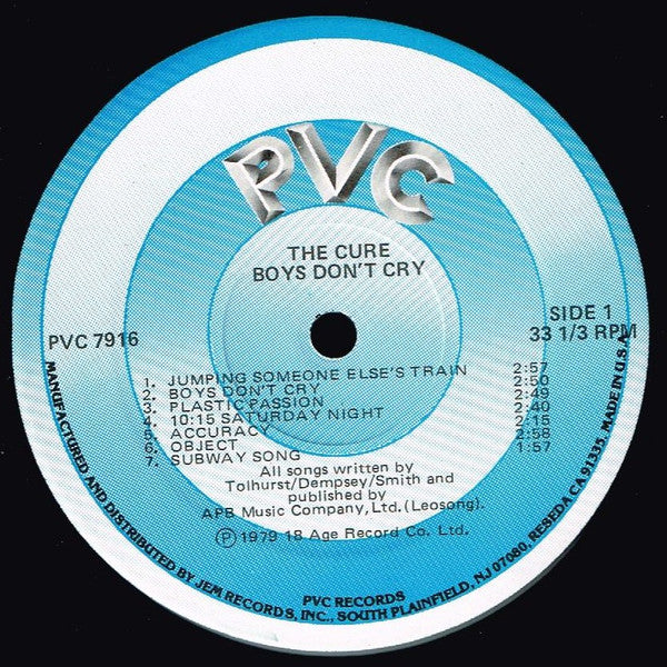The Cure ~ Boys Don't Cry (Vinyl) - Djungel & Jazz