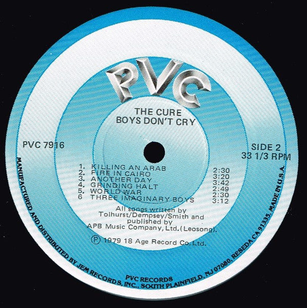 The Cure ~ Boys Don't Cry (Vinyl) - Djungel & Jazz