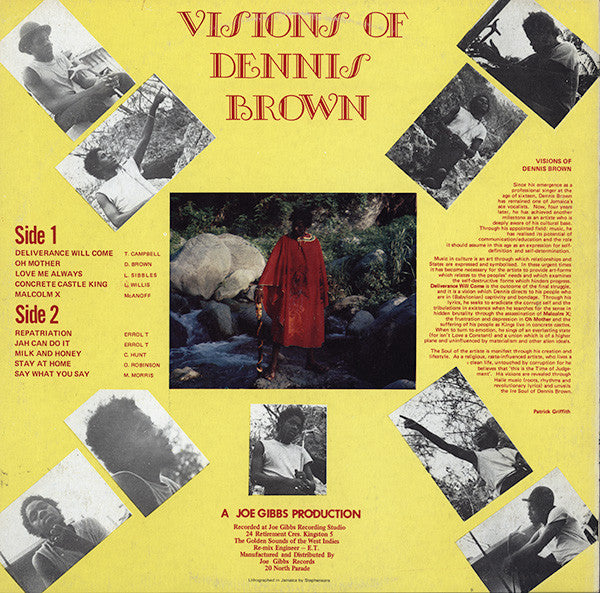 Dennis Brown : Visions Of Dennis Brown (LP, Album)