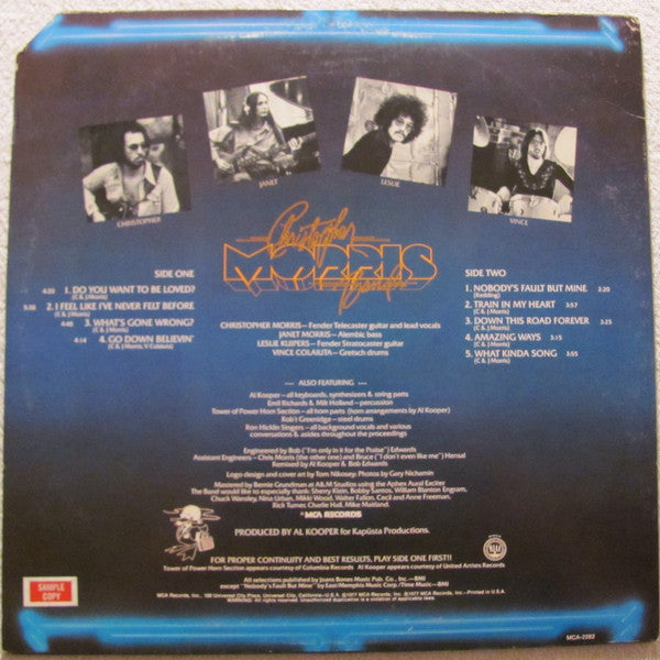Christopher Morris Band : Christopher Morris Band (LP, Album)