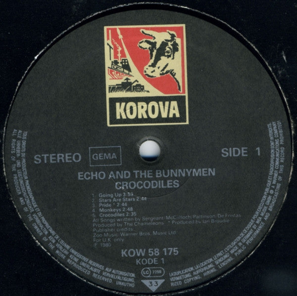 Echo And The Bunnymen ~ Crocodiles (Vinyl) - Djungel & Jazz