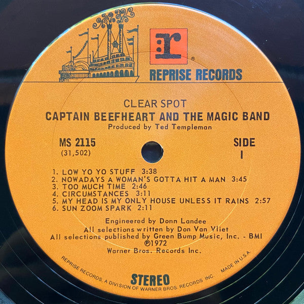 Captain Beefheart And The Magic Band : Clear Spot (LP, Album, Pla)