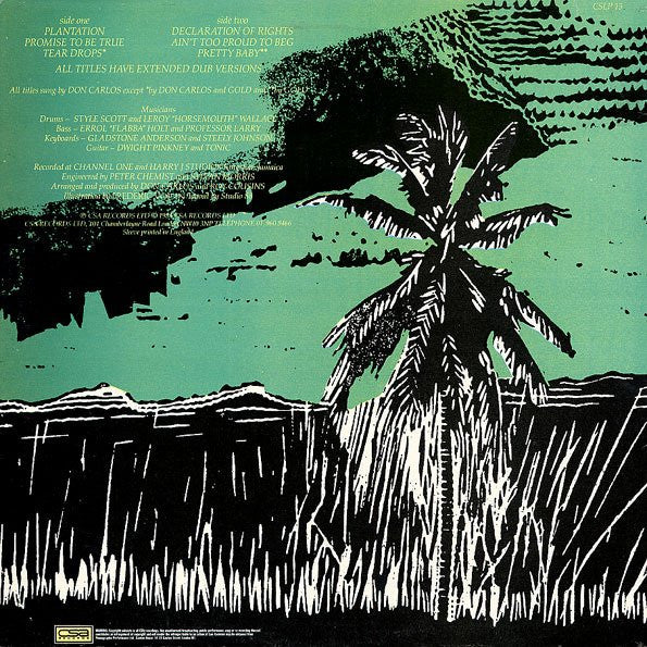 Don Carlos (2) And Gold (2) : Plantation (LP, Album)