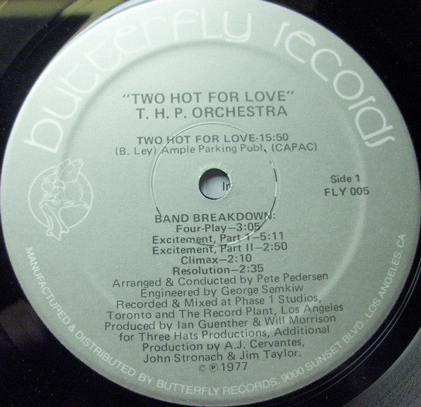 THP Orchestra : Two Hot For Love! (LP, Album, Gre)