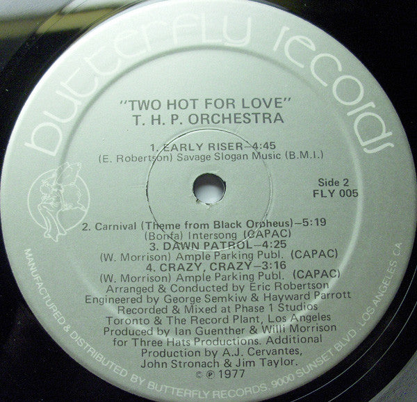 THP Orchestra : Two Hot For Love! (LP, Album, Gre)