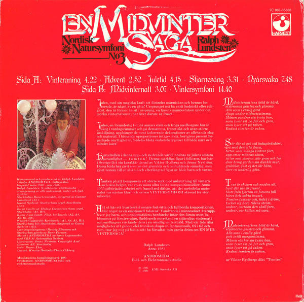 Ralph Lundsten ~ En Midvintersaga - Nordisk Natursymfoni No3 (Vinyl) - Djungel & Jazz