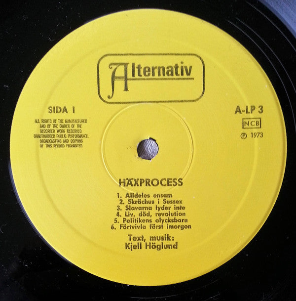 Kjell Höglund : Häxprocess (LP, Album, RP)