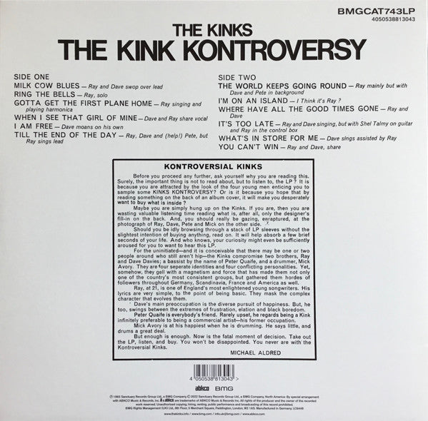 The Kinks ~ The Kink Kontroversy (Vinyl) - Djungel & Jazz