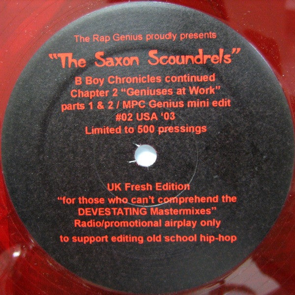 The Saxon Scoundrels ~ Chapter 2 (Geniuses At Work) (Vinyl) - Djungel & Jazz