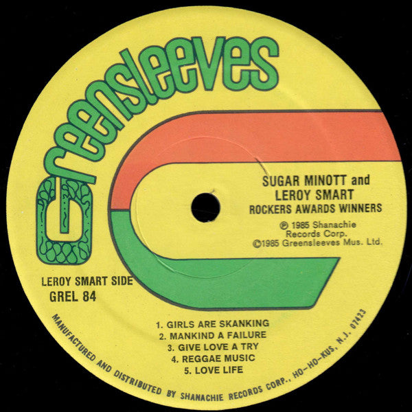 Sugar Minott / Leroy Smart : Rockers Awards Winners (LP)