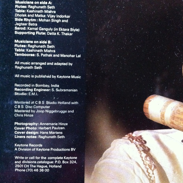 Raghunath Seth ~ The Eternal Flute - Folk Music From India (Vinyl) - Djungel & Jazz