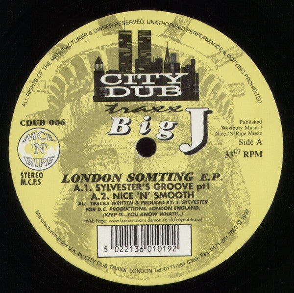 Big J (3) : London Somting E.P. (12", EP)