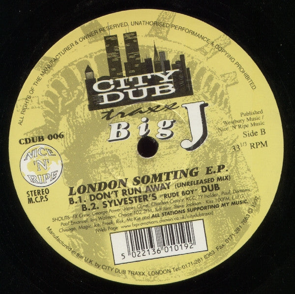 Big J (3) : London Somting E.P. (12", EP)